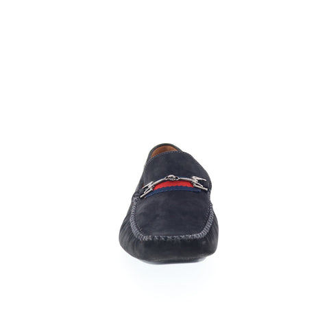 Mezlan Mez183 Mens Black Suede Loafers & Slip Ons Casual Shoes