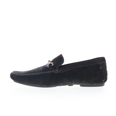 Mezlan Mez183 Mens Black Suede Loafers & Slip Ons Casual Shoes