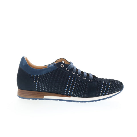 Mezlan Mez188 Mens Blue Suede Lace Up Lifestyle Sneakers Shoes