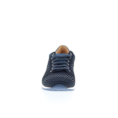 Mezlan Mez188 Mens Blue Suede Lace Up Lifestyle Sneakers Shoes