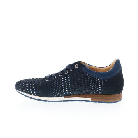 Mezlan Mez188 Mens Blue Suede Lace Up Lifestyle Sneakers Shoes