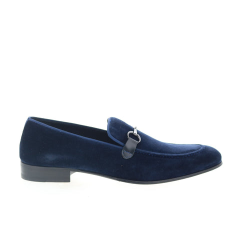 Mezlan Mez194 Mens Blue Canvas Loafers & Slip Ons Casual Shoes