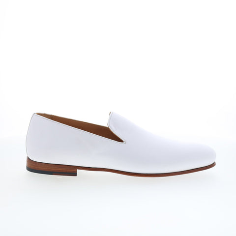 Mezlan Mez195 Mens White Leather Loafers & Slip Ons Casual Shoes