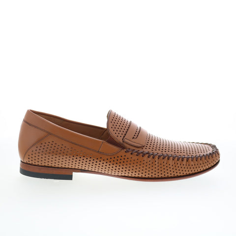 Mezlan Mez198 Mens Brown Leather Loafers & Slip Ons Penny Shoes