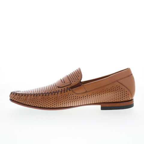 Mezlan Mez198 Mens Brown Leather Loafers & Slip Ons Penny Shoes
