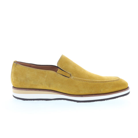Mezlan Mez202 Mens Yellow Suede Loafers & Slip Ons Casual Shoes