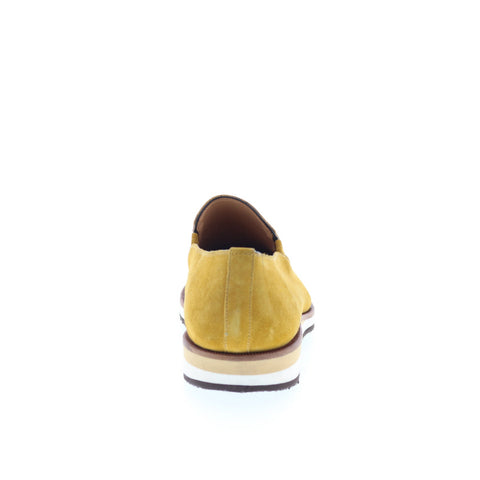 Mezlan Mez202 Mens Yellow Suede Loafers & Slip Ons Casual Shoes
