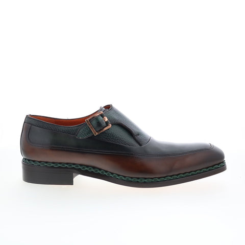 Mezlan Mez20 Mens Green Leather Loafers & Slip Ons Casual Shoes