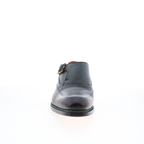 Mezlan Mez20 Mens Green Leather Loafers & Slip Ons Casual Shoes
