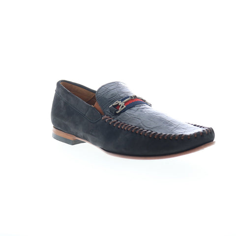 Mezlan Mez216 Mens Black Leather Loafers & Slip Ons Casual Shoes