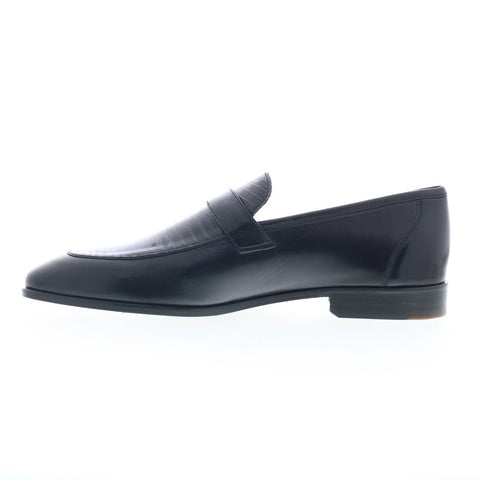 Mezlan Mez217 Mens Black Leather Loafers & Slip Ons Penny Shoes