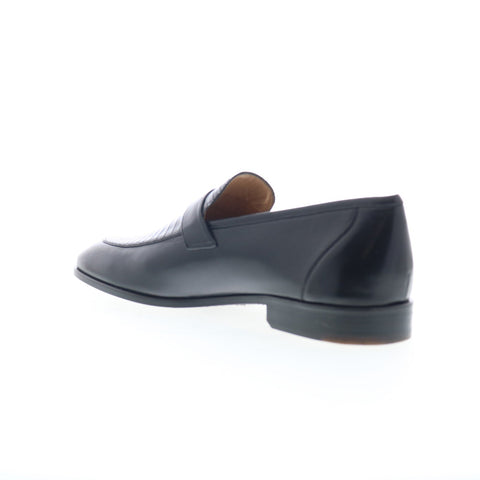 Mezlan Mez217 Mens Black Leather Loafers & Slip Ons Penny Shoes