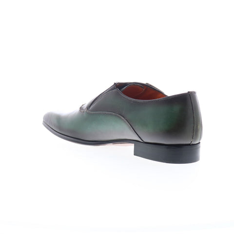 Mezlan Mez221 Mens Green Leather Loafers & Slip Ons Casual Shoes