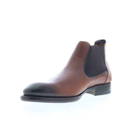 Mezlan Mez223 Mens Brown Leather Slip On Chelsea Boots