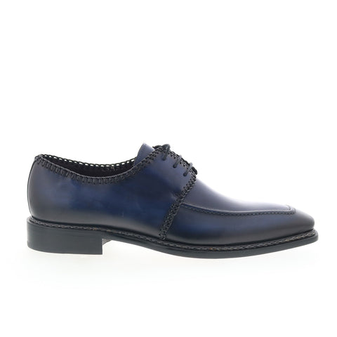 Mezlan Mez225 Mens Blue Leather Oxfords & Lace Ups Casual Shoes