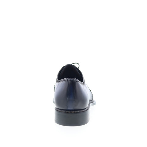 Mezlan Mez225 Mens Blue Leather Oxfords & Lace Ups Casual Shoes