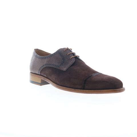 Mezlan Mez234 Mens Brown Suede Oxfords & Lace Ups Cap Toe Shoes