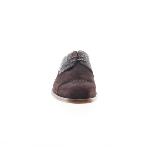 Mezlan Mez234 Mens Brown Suede Oxfords & Lace Ups Cap Toe Shoes