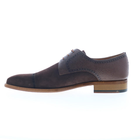 Mezlan Mez234 Mens Brown Suede Oxfords & Lace Ups Cap Toe Shoes