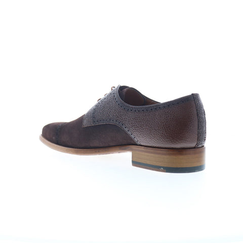 Mezlan Mez234 Mens Brown Suede Oxfords & Lace Ups Cap Toe Shoes