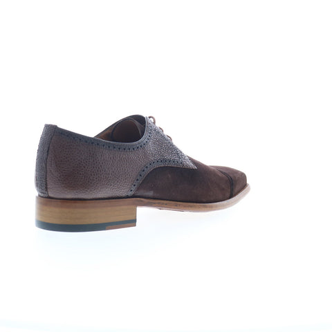 Mezlan Mez234 Mens Brown Suede Oxfords & Lace Ups Cap Toe Shoes