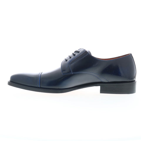 Mezlan Mez241 Mens Blue Leather Oxfords & Lace Ups Cap Toe Shoes