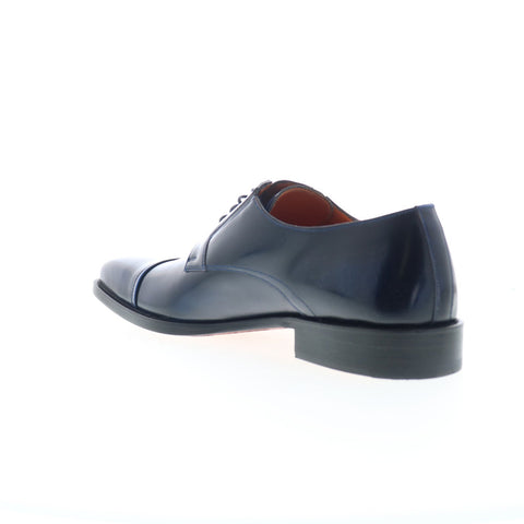 Mezlan Mez241 Mens Blue Leather Oxfords & Lace Ups Cap Toe Shoes
