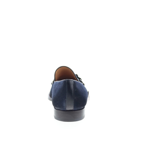 Mezlan Mez243 Mens Blue Suede Loafers & Slip Ons Casual Shoes