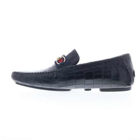 Mezlan Mez244 Mens Black Leather Loafers & Slip Ons Moccasin Shoes