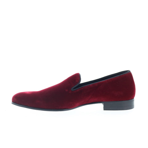 Mezlan Mez249 Mens Burgundy Canvas Loafers & Slip Ons Casual Shoes