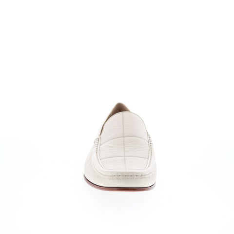 Mezlan Mez253 Mens White Leather Loafers & Slip Ons Casual Shoes