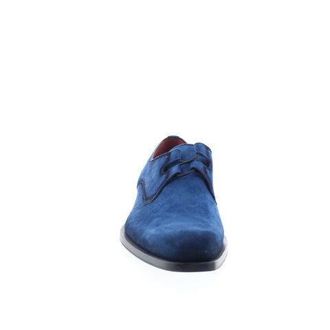 Mezlan Mez254 Mens Blue Suede Loafers & Slip Ons Casual Shoes