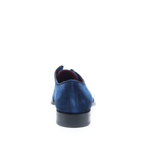 Mezlan Mez254 Mens Blue Suede Loafers & Slip Ons Casual Shoes