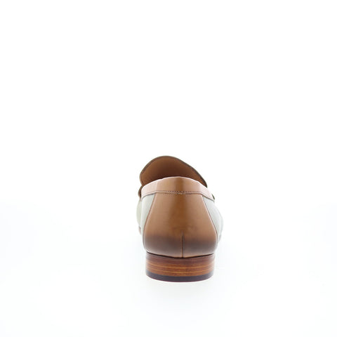 Mezlan Mez25 Mens Green Leather Loafers & Slip Ons Casual Shoes
