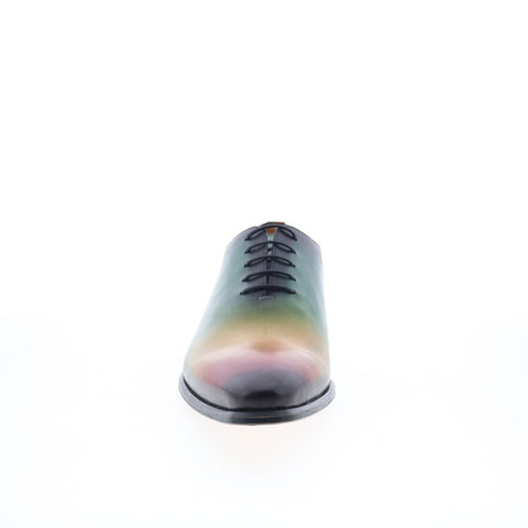 Mezlan Mez262 Mens Green Leather Oxfords & Lace Ups Plain Toe Shoes