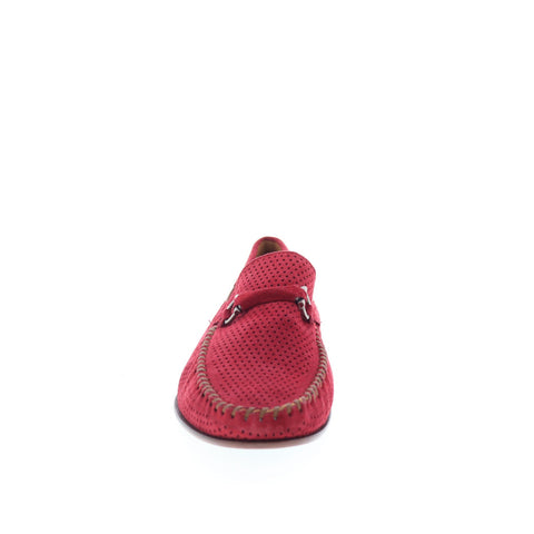 Mezlan Mez264 Mens Red Suede Slip On Loafers & Slip Ons Casual Shoes