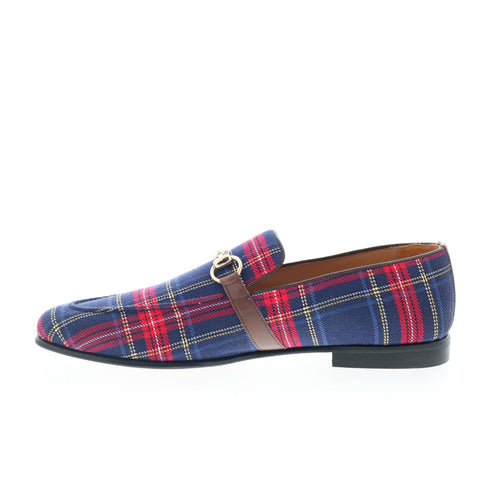 Mezlan Mez265 Mens Blue Canvas Loafers & Slip Ons Casual Shoes