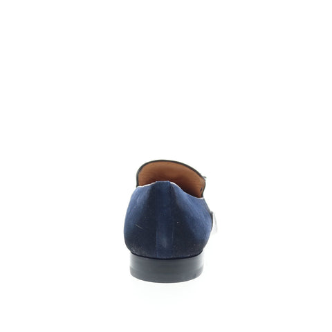 Mezlan Mez267 Mens Blue Suede Loafers & Slip Ons Tasseled Shoes