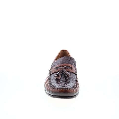 Mezlan Mez273 Mens Brown Leather Loafers & Slip Ons Tasseled Shoes