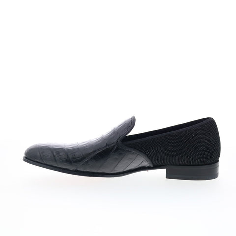 Mezlan Mez274 Mens Black Leather Loafers & Slip Ons Casual Shoes