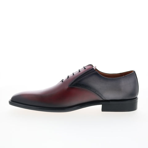 Mezlan Mez280 Mens Burgundy Leather Oxfords & Lace Ups Plain Toe Shoes