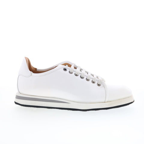 Mezlan Mez281 Mens White Leather Lace Up Lifestyle Sneakers Shoes