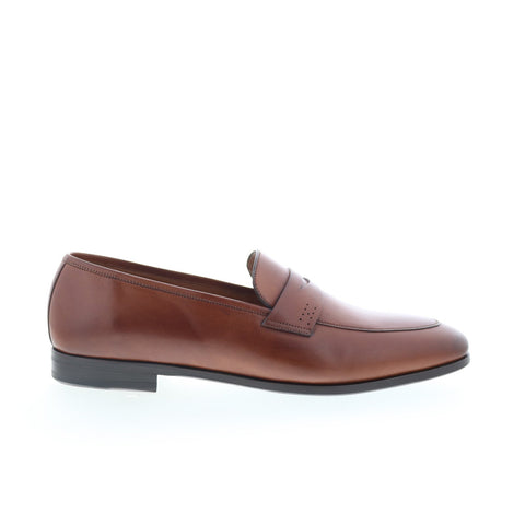 Mezlan Mez286 Mens Brown Leather Loafers & Slip Ons Penny Shoes