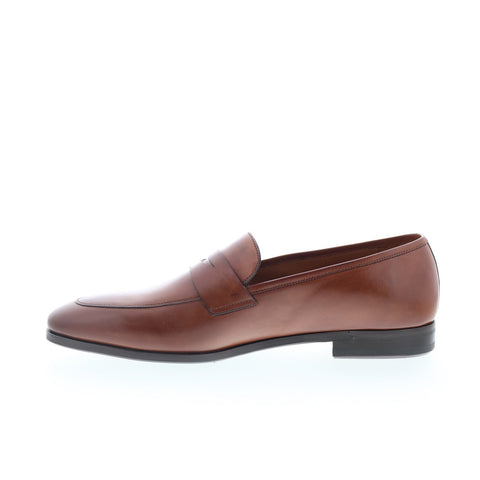 Mezlan Mez286 Mens Brown Leather Loafers & Slip Ons Penny Shoes