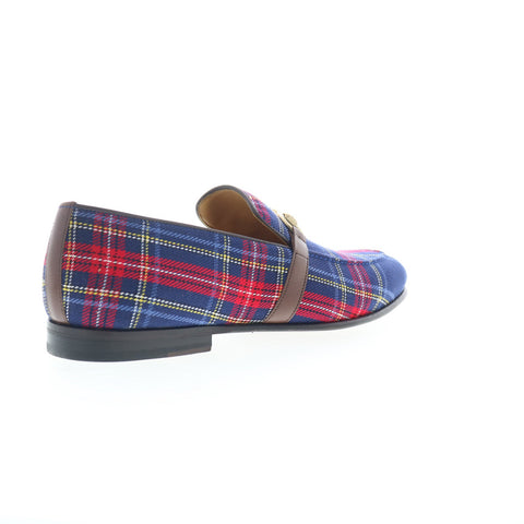 Mezlan Mez293 Mens Blue Canvas Loafers & Slip Ons Casual Shoes