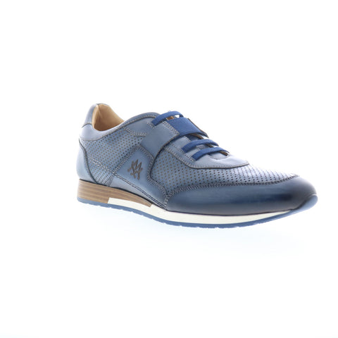 Mezlan Mez296 Mens Blue Leather Lace Up Lifestyle Sneakers Shoes