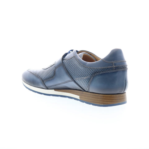 Mezlan Mez296 Mens Blue Leather Lace Up Lifestyle Sneakers Shoes