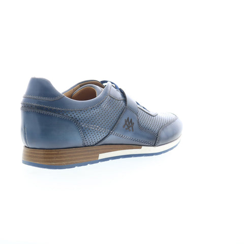 Mezlan Mez296 Mens Blue Leather Lace Up Lifestyle Sneakers Shoes