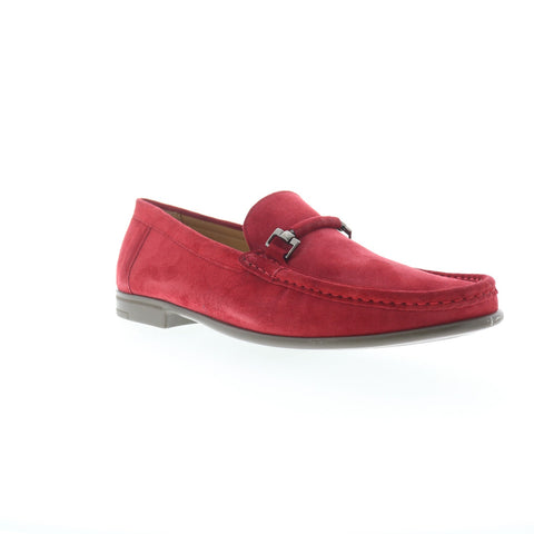 Mezlan Mez298 Mens Red Suede Slip On Loafers & Slip Ons Casual Shoes