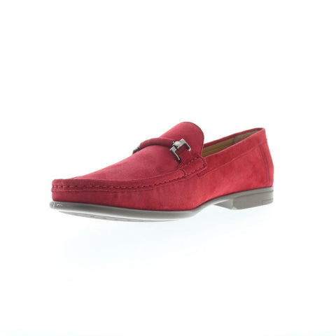 Mezlan Mez298 Mens Red Suede Slip On Loafers & Slip Ons Casual Shoes